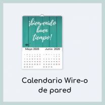 Calendario de pared con Wire-o
